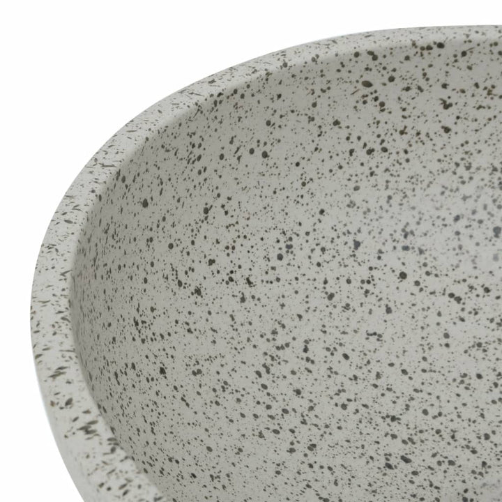 håndvask til bordplade Φ41x14 cm rund keramik grå