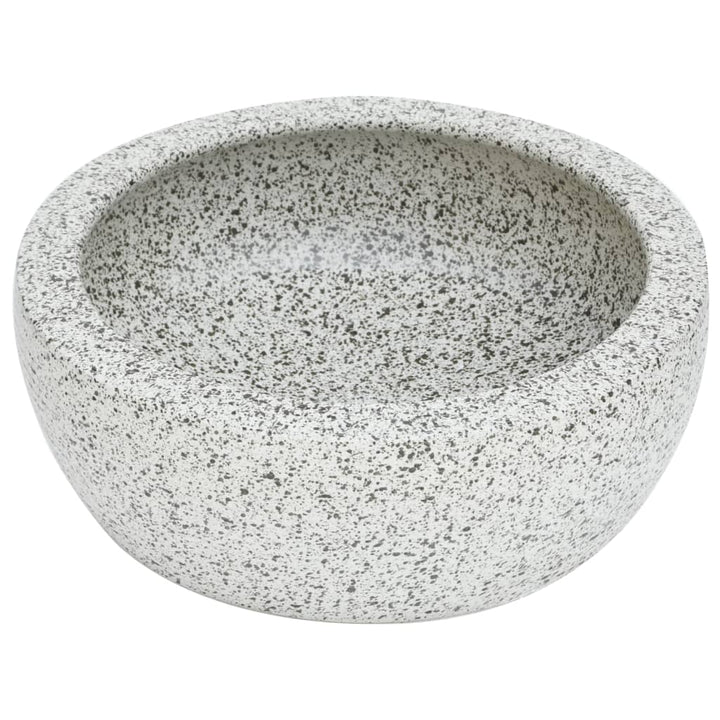 håndvask til bordplade Φ41x14 cm rund keramik grå