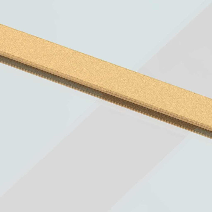 skydedør 102,5x205 cm klart sikkerhedsglas og aluminium gylden