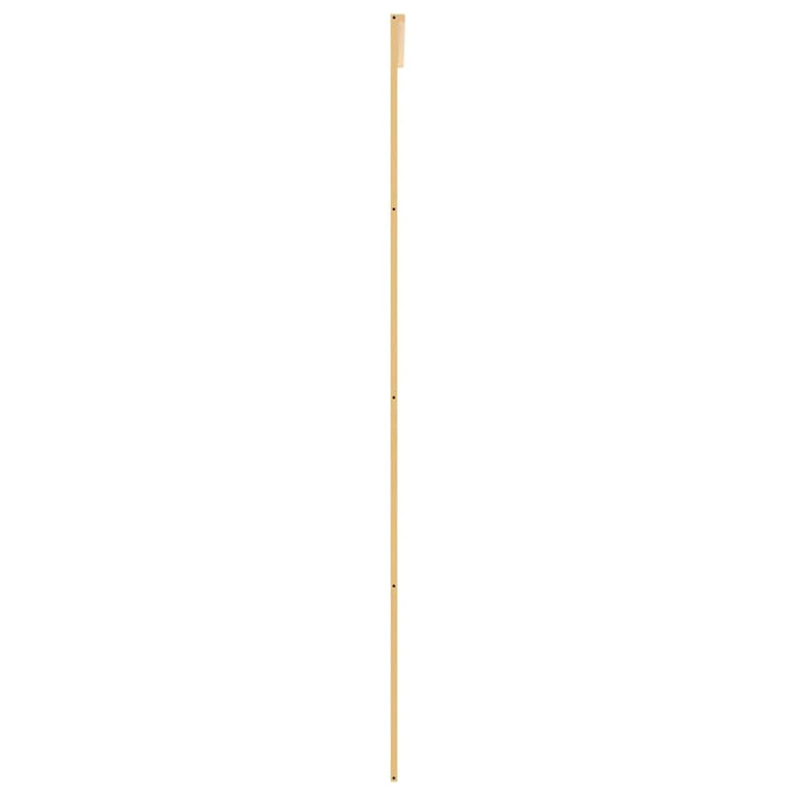 skydedør 102,5x205 cm matteret sikkerhedsglas aluminium gylden