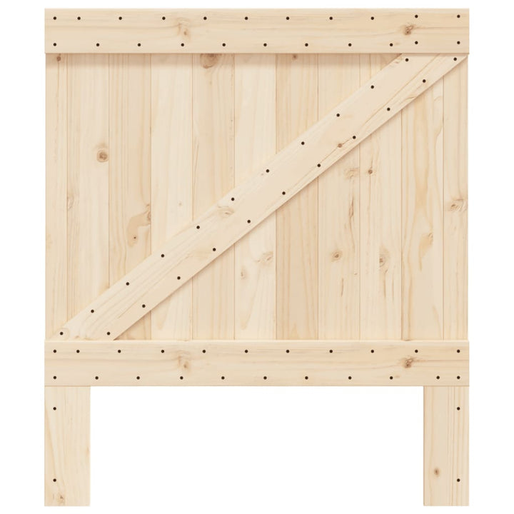 sengegavl 90x104 cm massivt fyrretræ