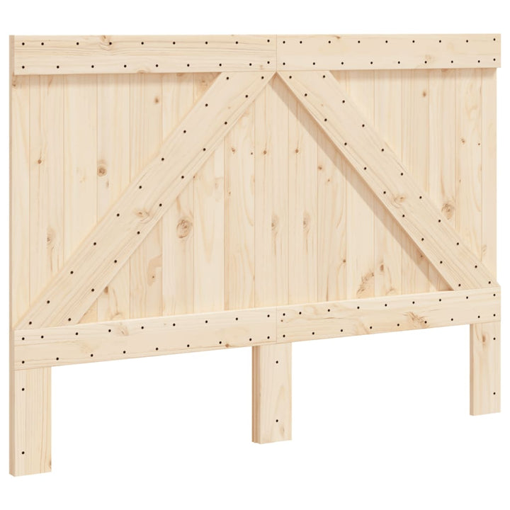 sengegavl 140x104 cm massivt fyrretræ