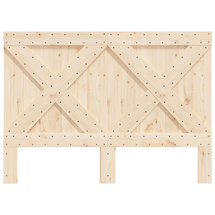 sengegavl 140x104 cm massivt fyrretræ
