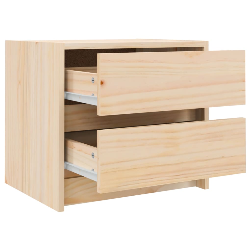 sengebord 40x31x35,5 cm massivt fyrretræ