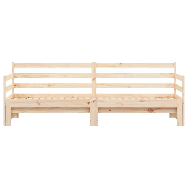 daybed med udtræk 80x200 cm massivt fyrretræ