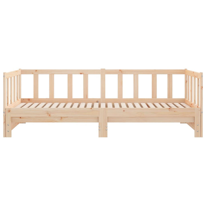 daybed med udtræk 90x200 cm massivt fyrretræ
