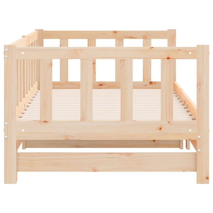 daybed med udtræk 90x190 cm massivt fyrretræ