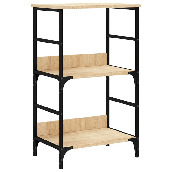 bogreol 50x33x82 cm konstrueret træ sonoma-eg