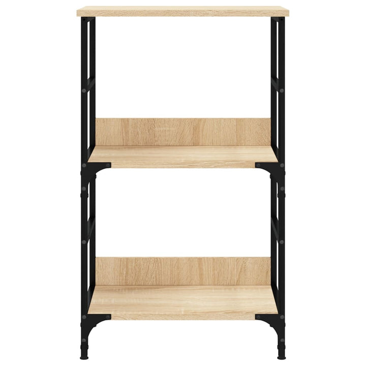 bogreol 50x33x82 cm konstrueret træ sonoma-eg