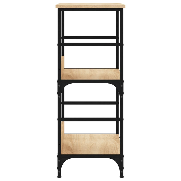 bogreol 50x33x82 cm konstrueret træ sonoma-eg