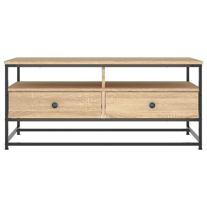 sofabord 100x51x45 cm konstrueret træ sonoma-eg