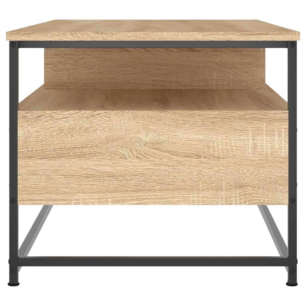 sofabord 100x51x45 cm konstrueret træ sonoma-eg