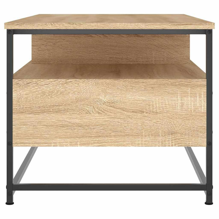 sofabord 100x51x45 cm konstrueret træ sonoma-eg