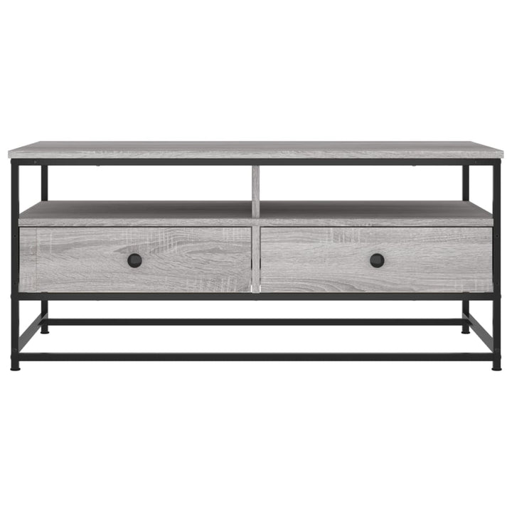 sofabord 100x51x45 cm konstrueret træ grå sonoma-eg