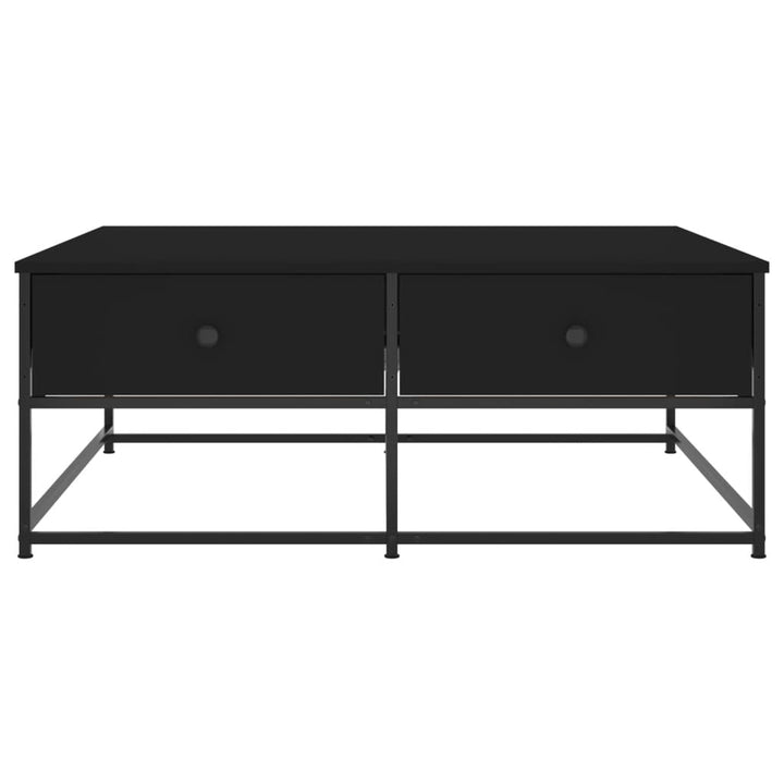 sofabord 100x99x40 cm konstrueret træ sort