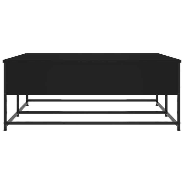 sofabord 100x99x40 cm konstrueret træ sort