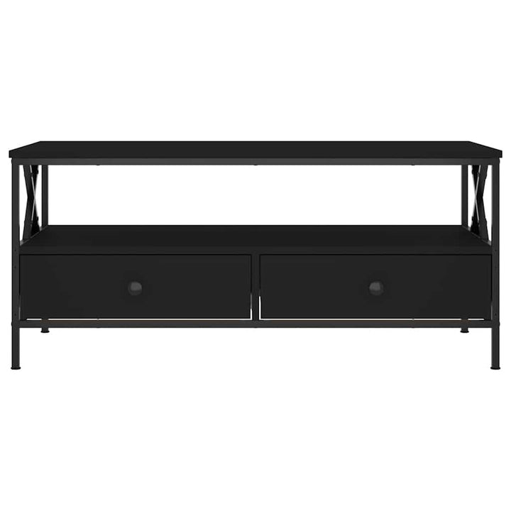 sofabord 100x51x45 cm konstrueret træ sort