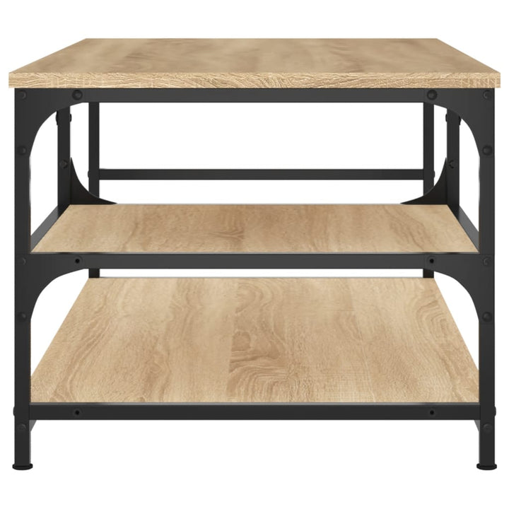 sofabord 90x49x40 cm konstrueret træ sonoma-eg