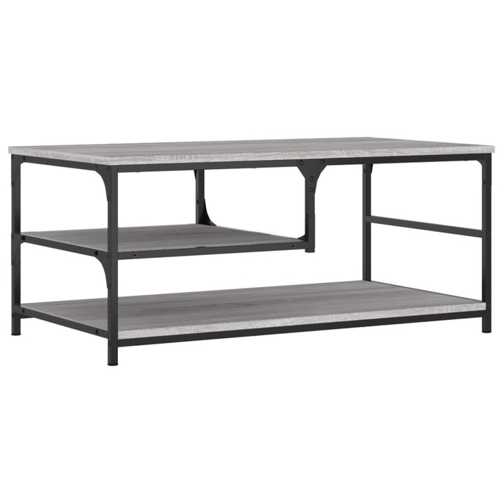 sofabord 90x49x40 cm konstrueret træ grå sonoma-eg
