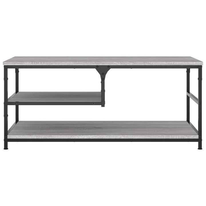 sofabord 90x49x40 cm konstrueret træ grå sonoma-eg