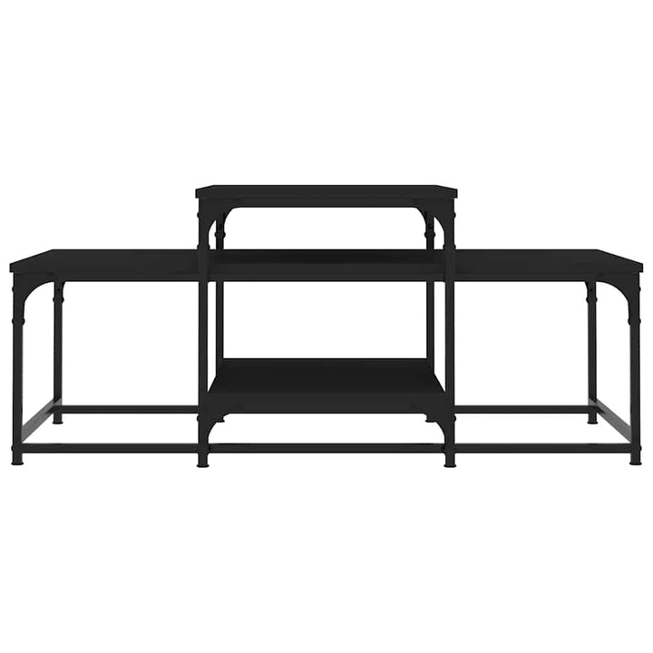 sofabord 102x60x45 cm konstrueret træ sort