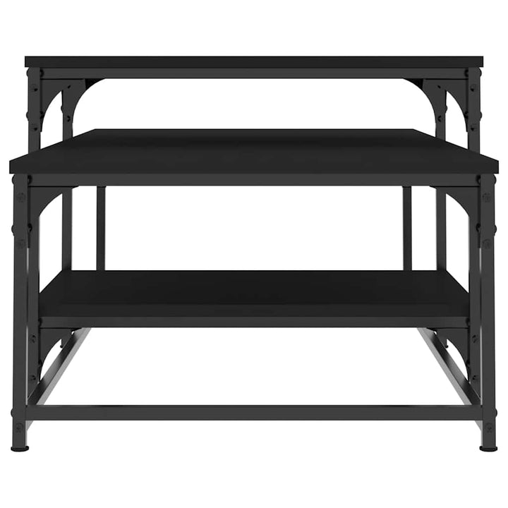 sofabord 102x60x45 cm konstrueret træ sort