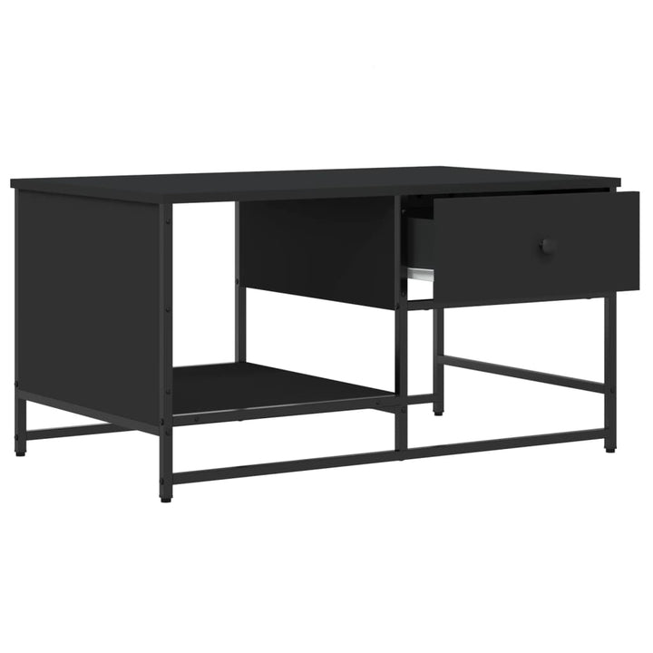 sofabord 85,5x51x45 cm konstrueret træ sort