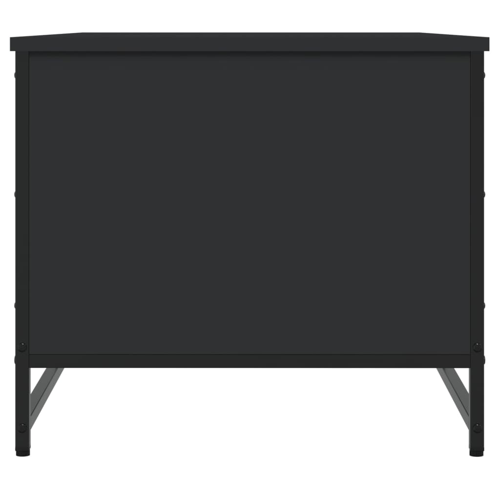 sofabord 85,5x51x45 cm konstrueret træ sort