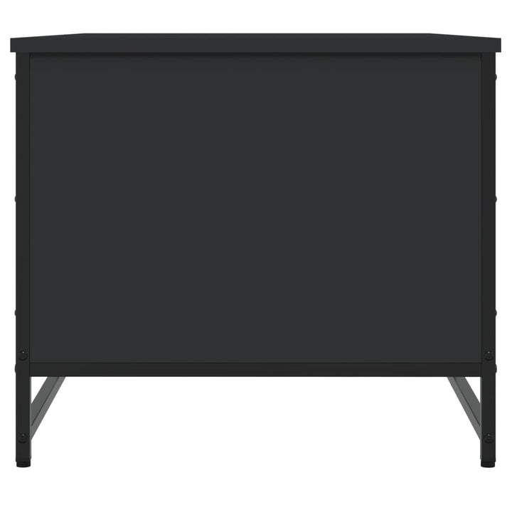 sofabord 85,5x51x45 cm konstrueret træ sort