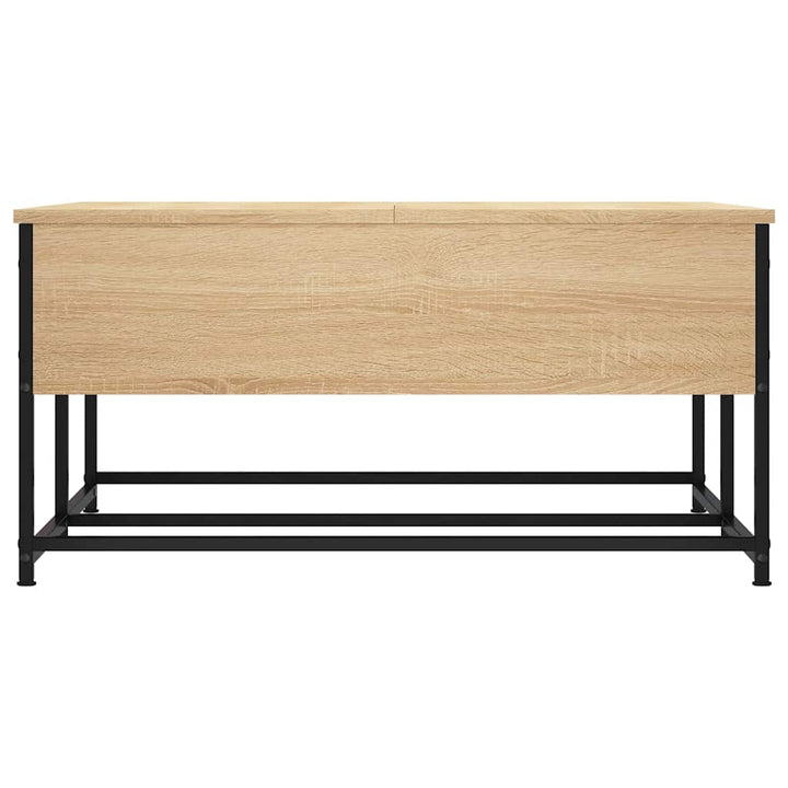 sofabord 80x80x40 cm konstrueret træ sonoma egetræsfarve