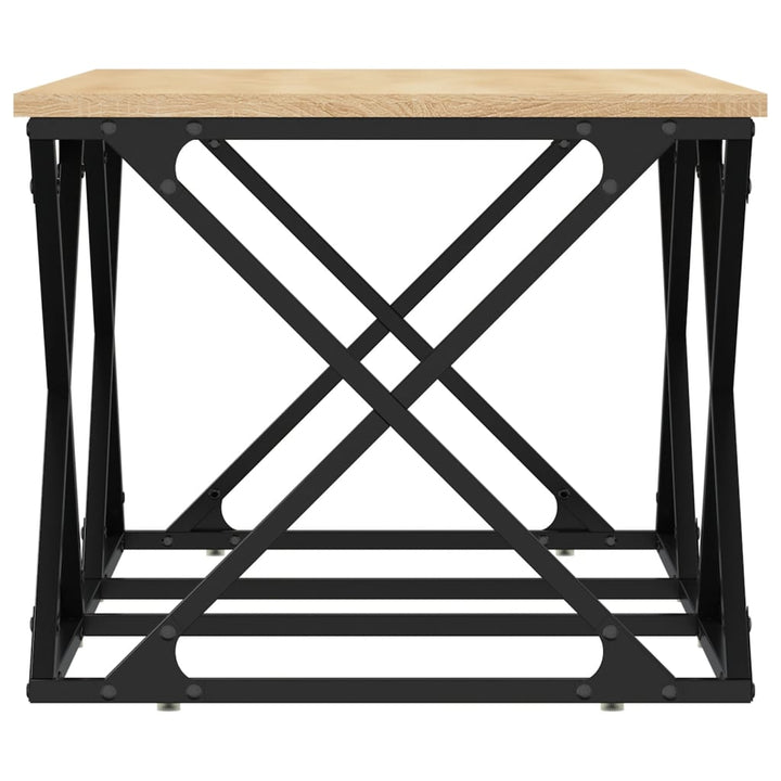 sofabord 100x49x40 cm konstrueret træ sonoma-eg