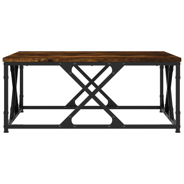 sofabord 70x70x30 cm konstrueret træ røget egetræsfarve