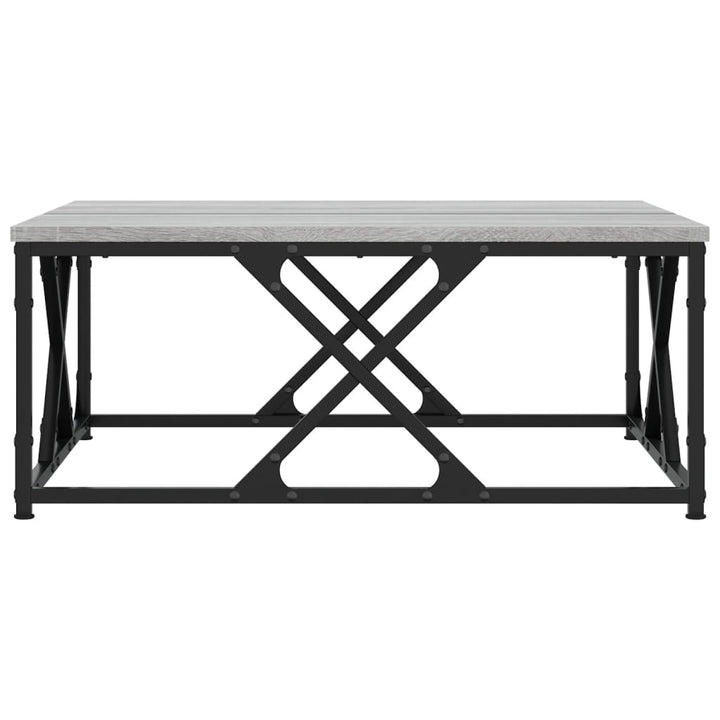 sofabord 70x70x30 cm konstrueret træ grå sonoma-eg