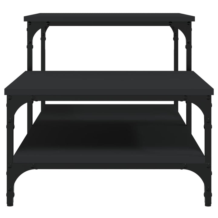 sofabord 100x50,5x45 cm konstrueret træ sort