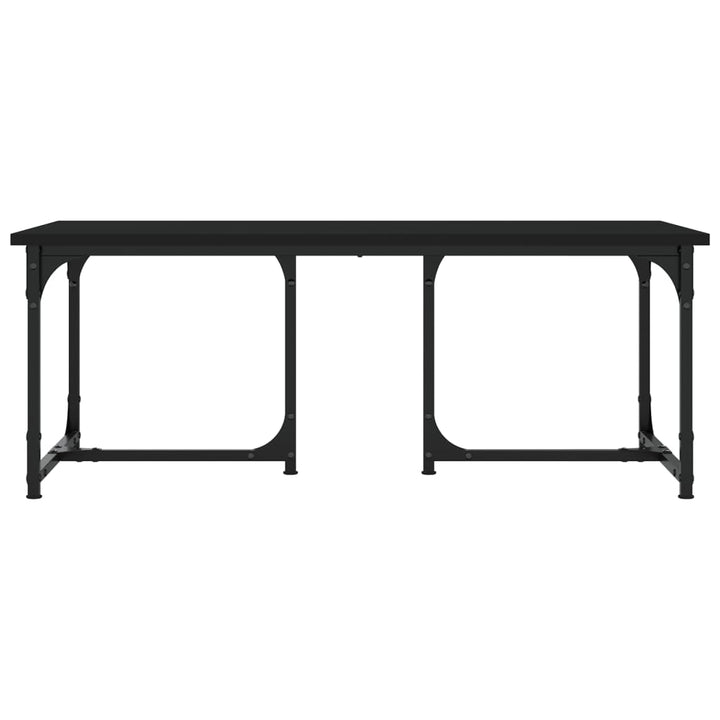 sofabord 90x50x35 cm konstrueret træ sort