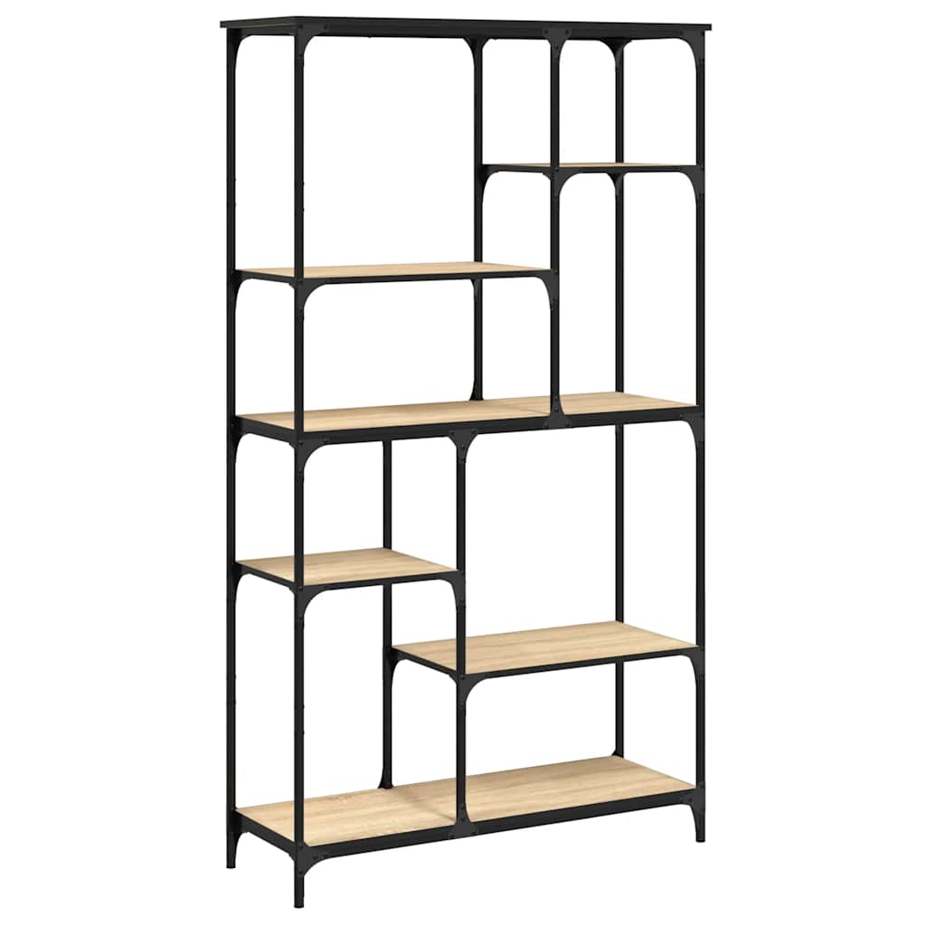 Bogreol 8 niveauer 99 x 35,5 x 176 cm Sonoma-eg