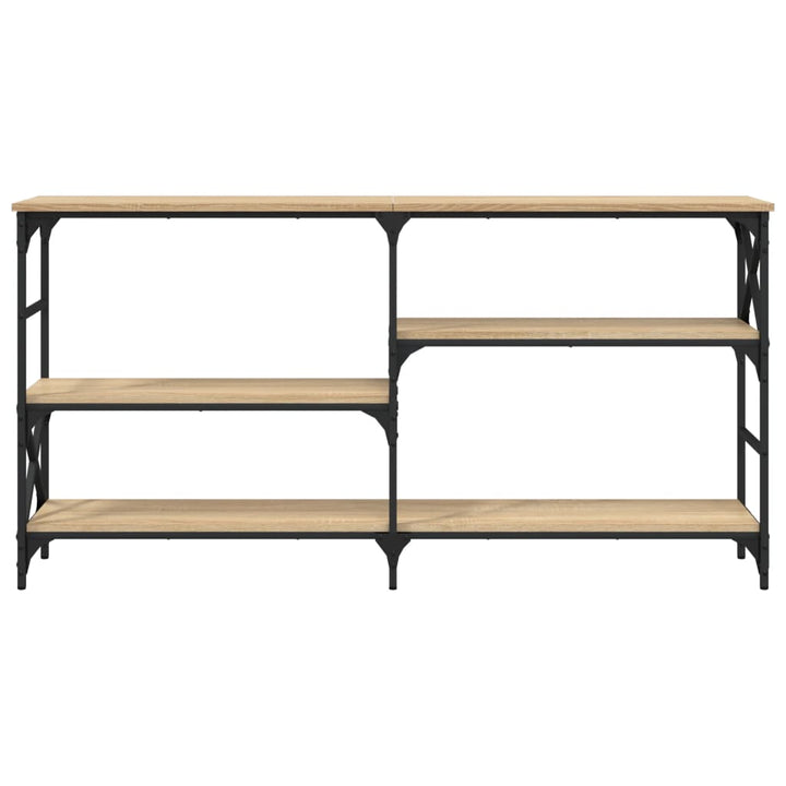konsolbord 150x29x76,5 cm konstrueret træ sonoma-eg