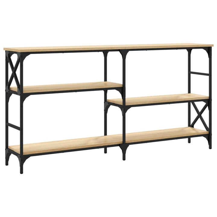 konsolbord 150x29x76,5 cm konstrueret træ sonoma-eg