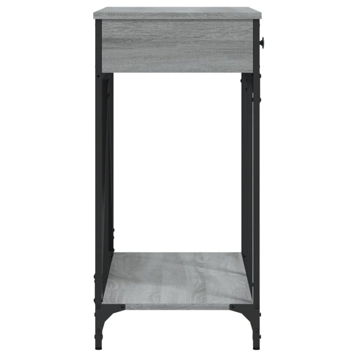konsolbord 100x39x78,5 cm konstrueret træ grå sonoma-eg