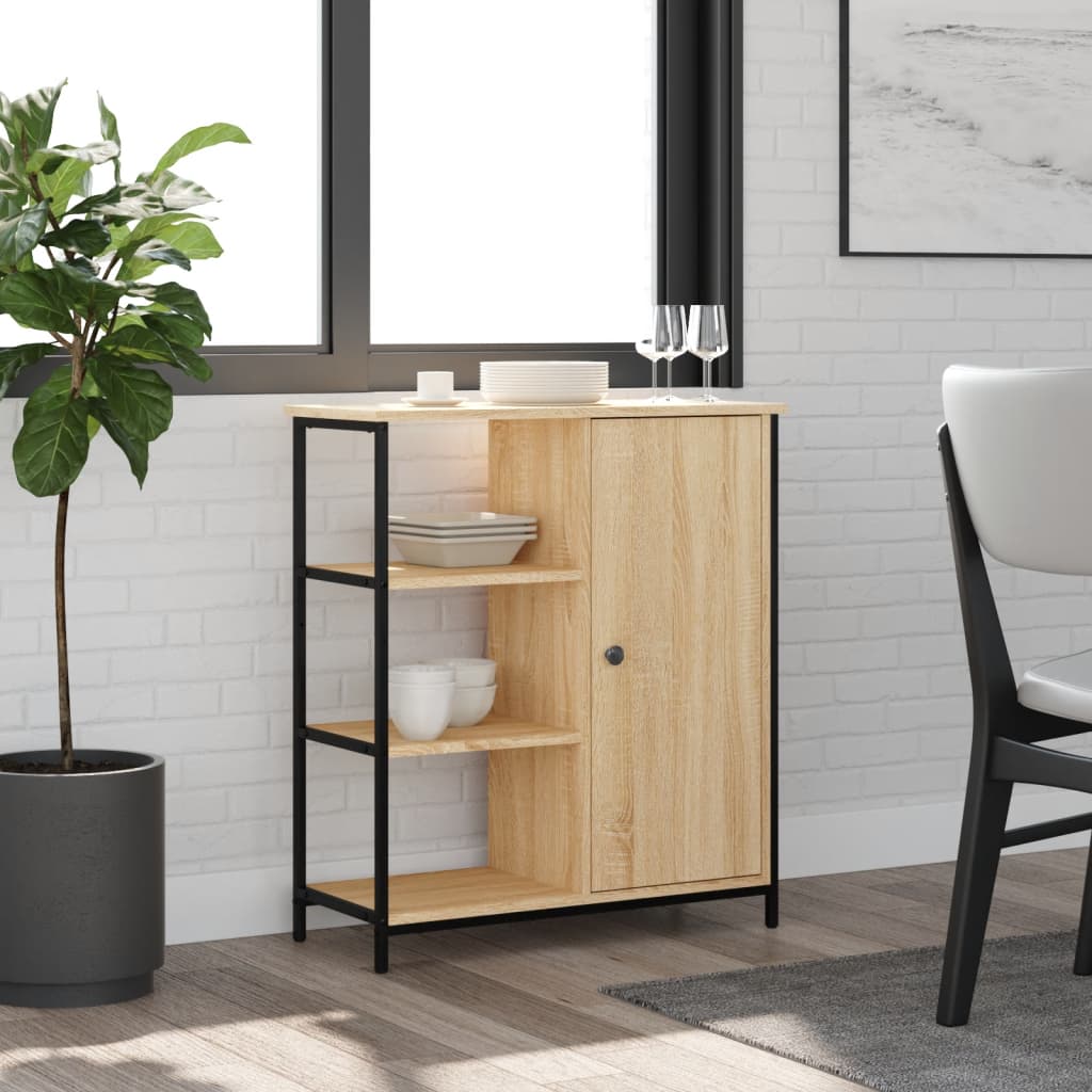 skænk Sonoma eg 70x30x80 cm konstrueret træ