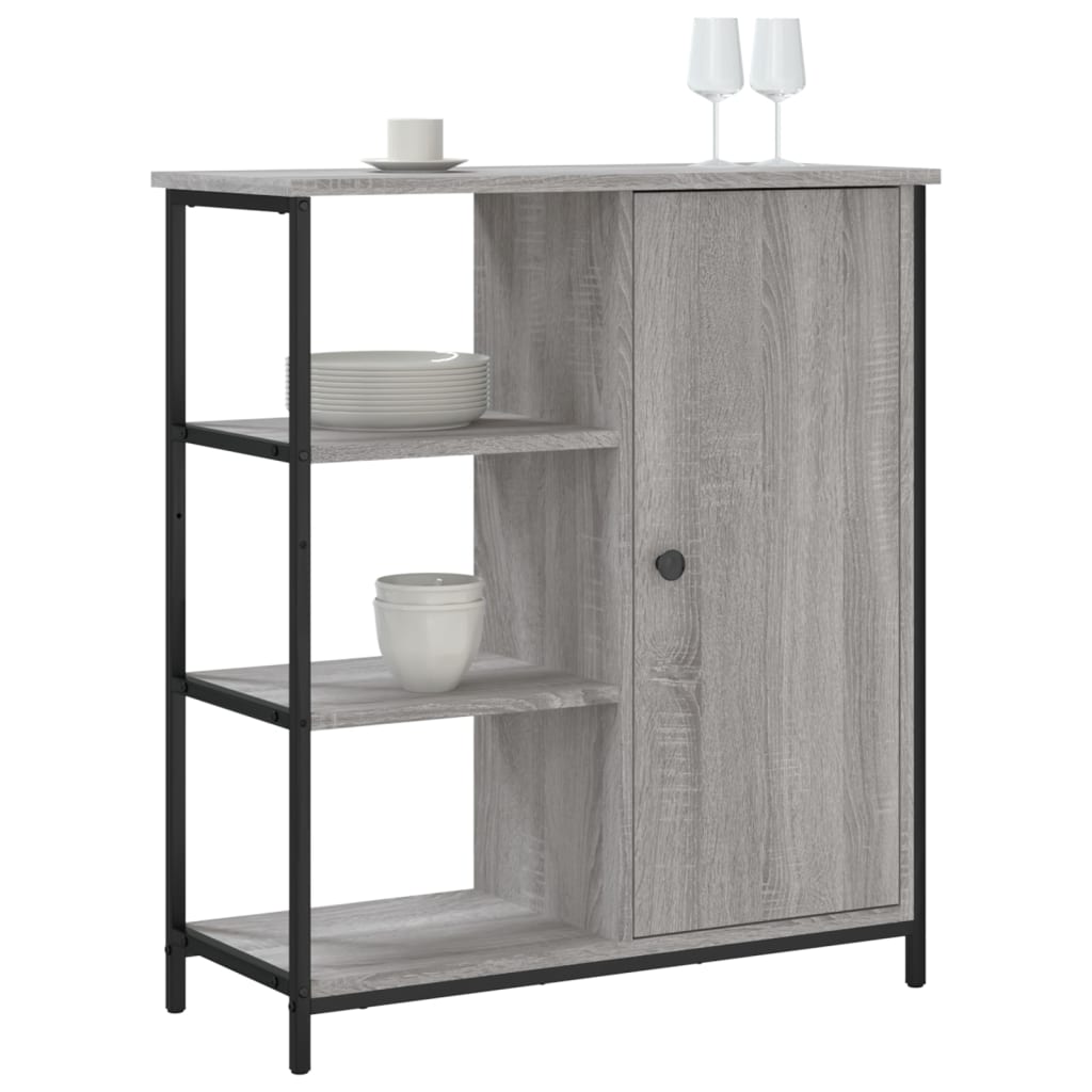 skænk 70x30x80 cm konstrueret træ grå sonoma-eg