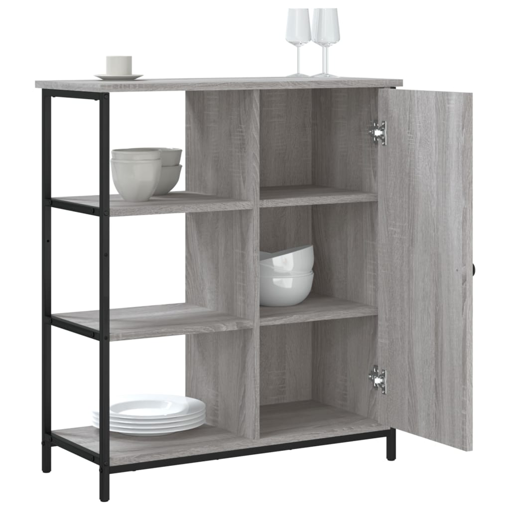 skænk 70x30x80 cm konstrueret træ grå sonoma-eg