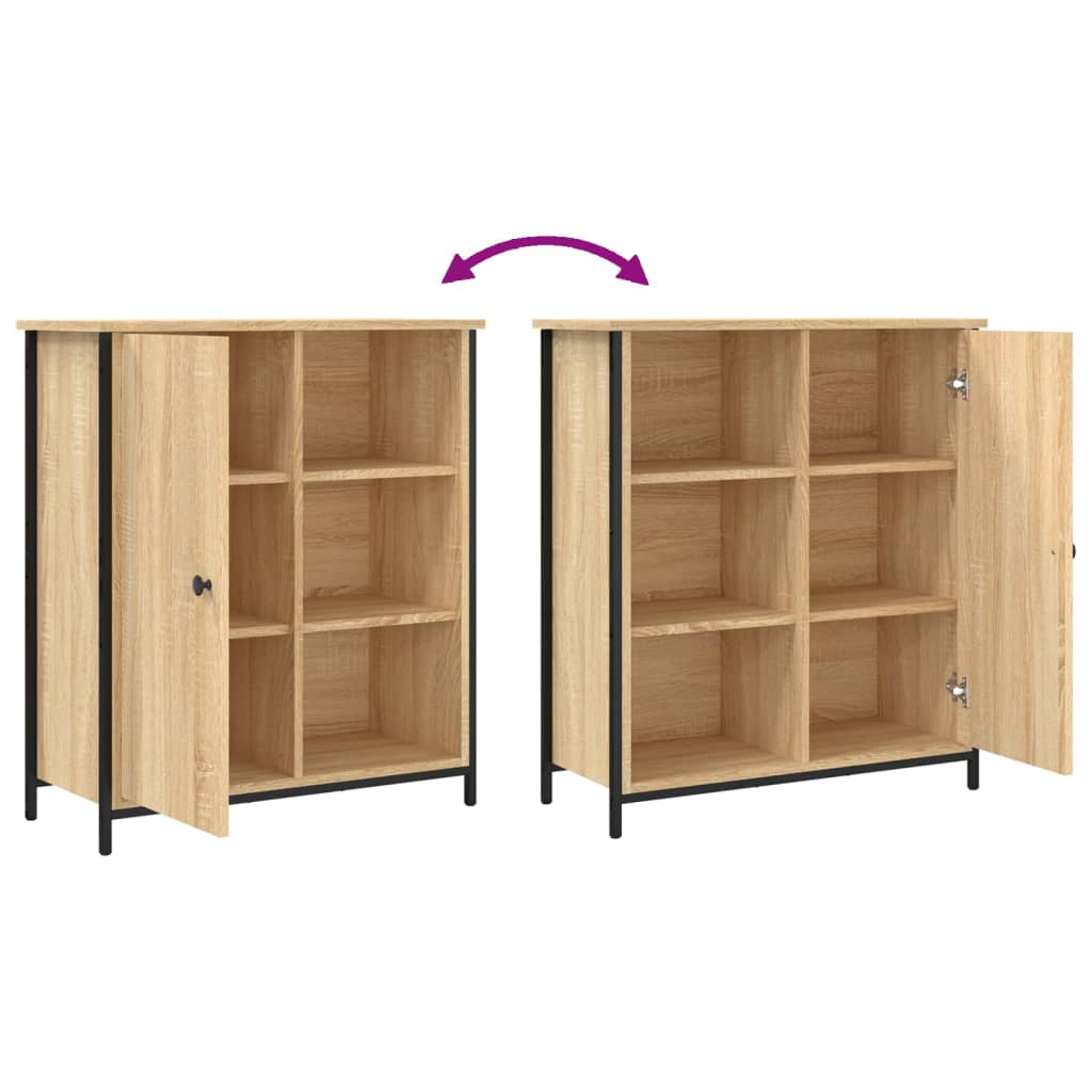 skænk 70x30x80 cm konstrueret træ sonoma-eg