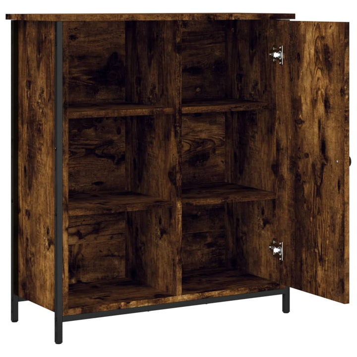 skænk 70x30x80 cm konstrueret træ røget egetræsfarve