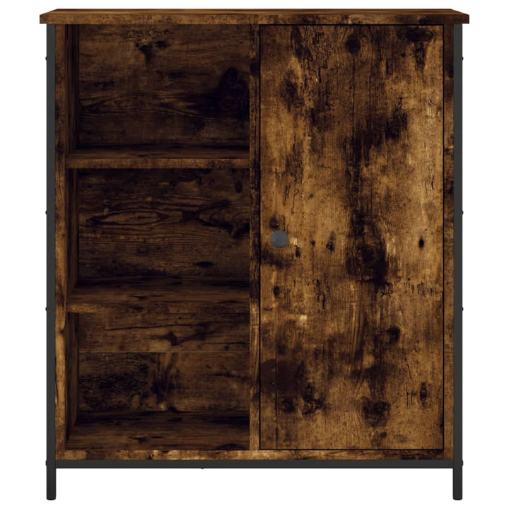 skænk 70x30x80 cm konstrueret træ røget egetræsfarve