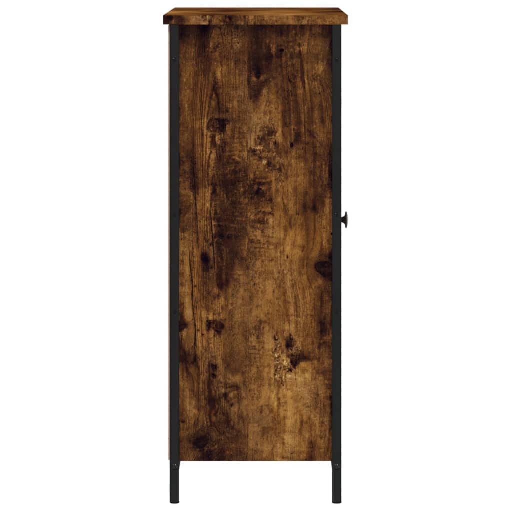 skænk 70x30x80 cm konstrueret træ røget egetræsfarve