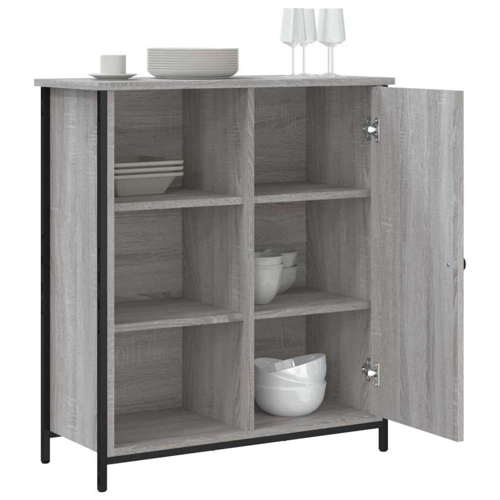 skænk 70x30x80 cm konstrueret træ grå sonoma-eg