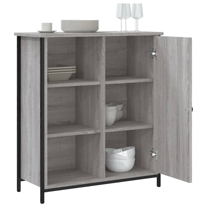 skænk 70x30x80 cm konstrueret træ grå sonoma-eg