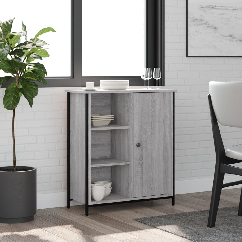 skænk 70x30x80 cm konstrueret træ grå sonoma-eg