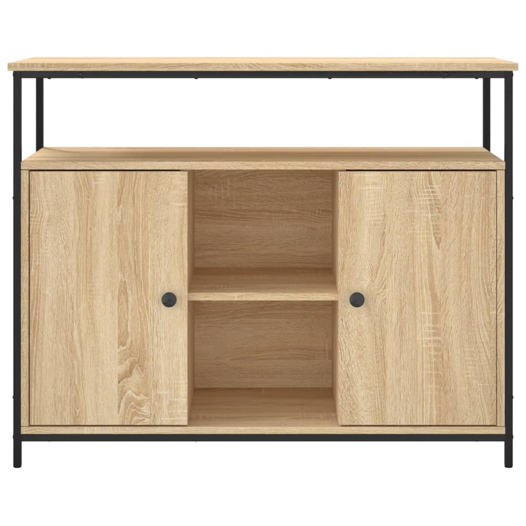 skænk Sonoma eg 100x35x80 cm konstrueret træ